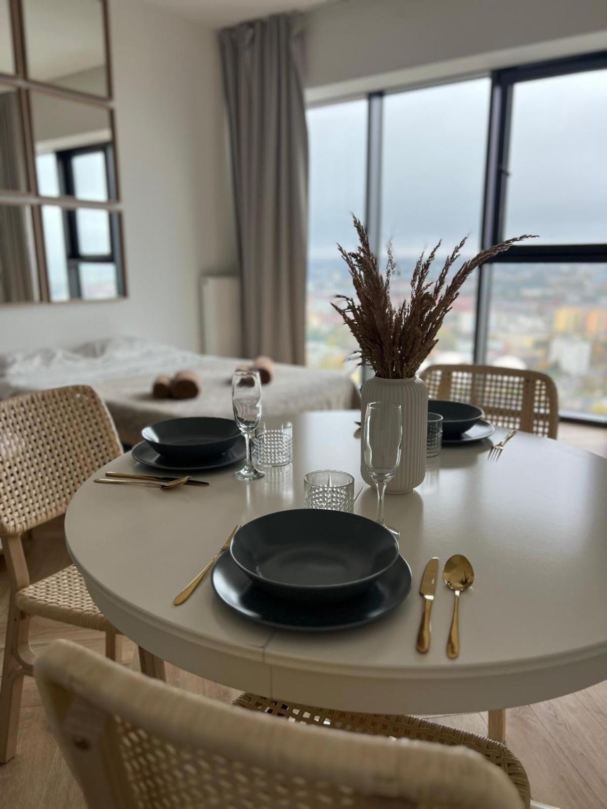Hanza Tower Szczecin, Floor 21, City - River View Εξωτερικό φωτογραφία