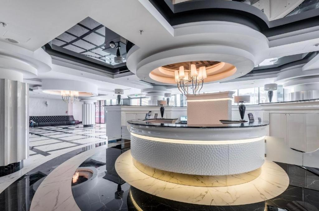 Hanza Tower Szczecin, Floor 21, City - River View Εξωτερικό φωτογραφία